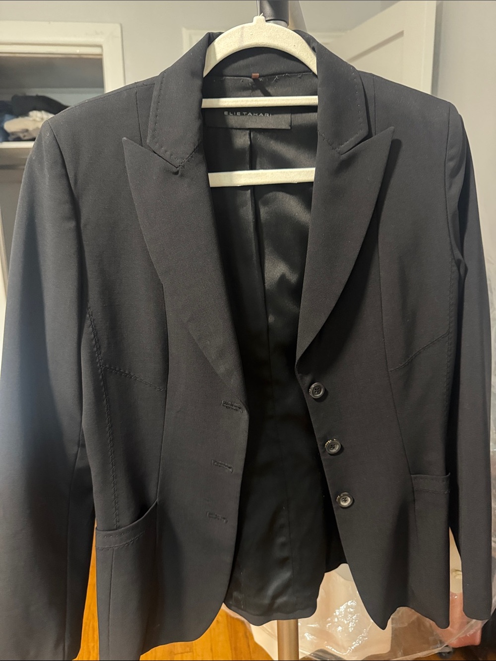 Elie Tahari Black Women's Tailored Blazer